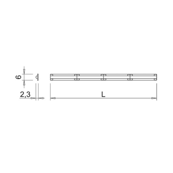 Гъвкава COB LED силиконова лента FLEXYLED UHE6B CSP, дължина 20 метра, ролка, 10 W/m, 3000K, 24VDC