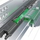 Dynapro Soft-Close 3D – скрит плъзгач с пълно изтегляне, 40 кг, 550 мм