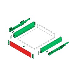 Nova Pro One H90 вътрешно чекмедже, 300 мм, бяло, плавно затваряне, 40 кг (без чело)