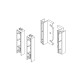 Nova Pro One Crystal  Държачи за стъклен панел, бели, за стъкло 8 mm