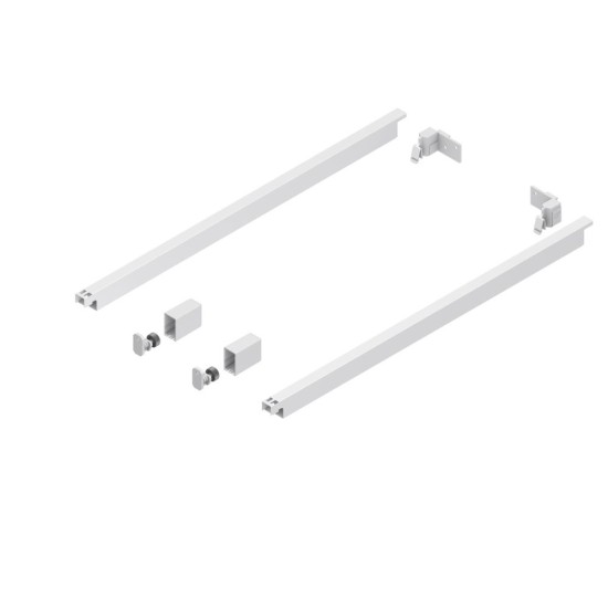 Nova Pro One Комплект правоъгълни рейлинги, бяло, 650mm