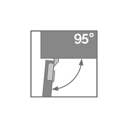 TIOMOS панта 95° (напълно покрит кант, без плавно, с пружина, клипс, до 36 мм дебелина на вратата ) 