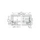 Vionaro V8 H89, 350 мм, 3D реглаж, плавно прибиране, 40 кг, бяло 