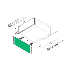 Vionaro V8 Чело за вътрешно чекмедже H200, 1200 mm, бяло