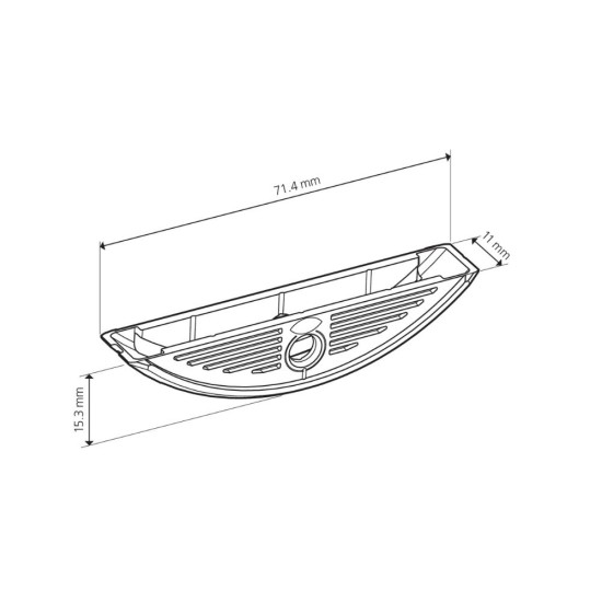LC P-16 x 11 сглобка за олекотени панели от 19 мм, съединител, адаптер за системата P