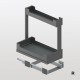 Изтегляща кошница Pinello Inside 300 Sink, за долен ред шкафове, модул 300 Десен, дизайн LIRO, комплект плъзгачи Grass Nova Pro 500, цвят антрацит