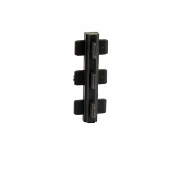 Трипътен съединител за разделител – 60 mm, тъмносив
